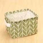 Desktop Pantone Cotton Linen Storage Boxes Organizer Embossed