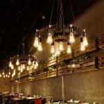 Creative Retro Loft Chandelier Wood Pendant Lamp Restaurant Living Room Dining