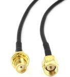 SMA Female Right Angle Rf Cable Connector Bulkhead To SMA Male RG58 50cm