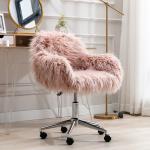 19.84lbs Faux Fur Adjustable Office Chair