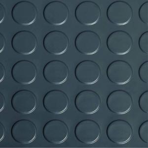 Quality Black Rubber Floor Mat 3mm Thick Coin Pattern Non Slip Protect Floor wholesale