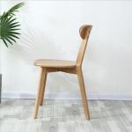 Catering Brown Solid Wood Dining Chairs Nordic Light Luxury Design Durable
