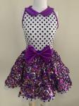 Children Ballet Uniform Dresses Style Purple White Color Oem Sevice