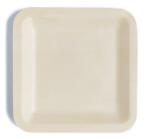 Square biodegradable Birch Wooden Disposable Party Bowls Tableware 8.5 Inch