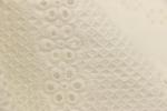 Antitear Cotton Lace Fabric By The Yard , Wrinkleproof Cotton Net Lace Fabric