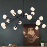 Art Decor spider chandelier restaurant bar living room sputnik light Black Color