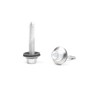 Quality SS410 Flange Hex Head Stainless Steel Self Tapping Drilling Screws With EPDM Washer wholesale