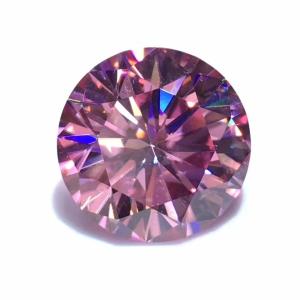 Quality Wholesale lab created white yellow red pink black blue diamond round brilliant cut loose moissanite for Jewelry wholesale