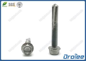 Quality Stainless Steel Hex Washer Head Self Drilling Screw for Heavy Duty Steel Structure #6 Tek Point wholesale