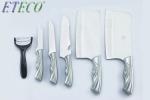 ETECO Kitchen Knife 3.5'' 5'' 7'' 8'' Chef 7CR17 440C Stainless Steel Non Stick