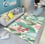 Beautiful Flowers Lotus Chrysanthemum Living Room Floor Carpet With Special