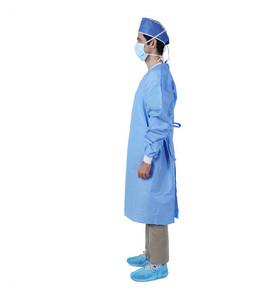 Breathable Disposable Isolation Gown Disposable Protective Gowns 35 - 60gsm