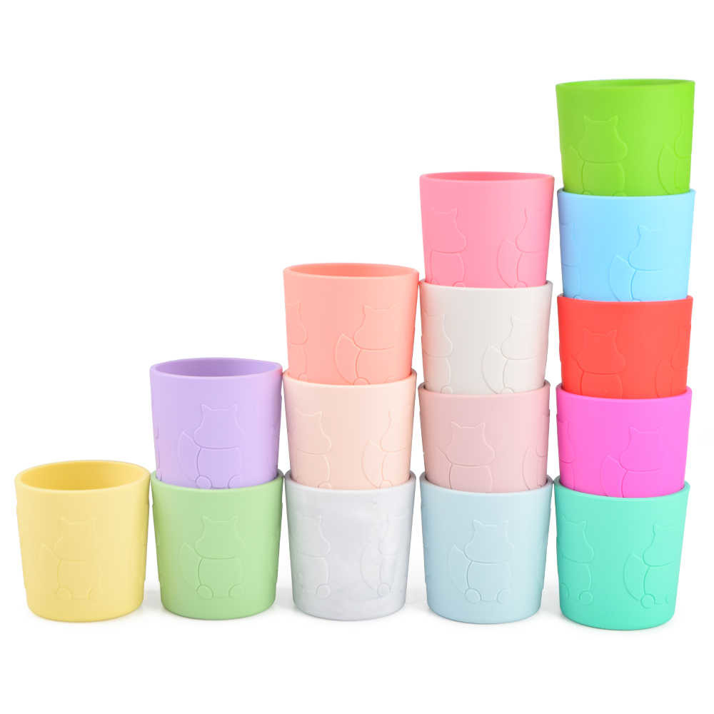 6.3oz Kids Silicone Cup Sippy Cup For 9 Month Old BPA Free