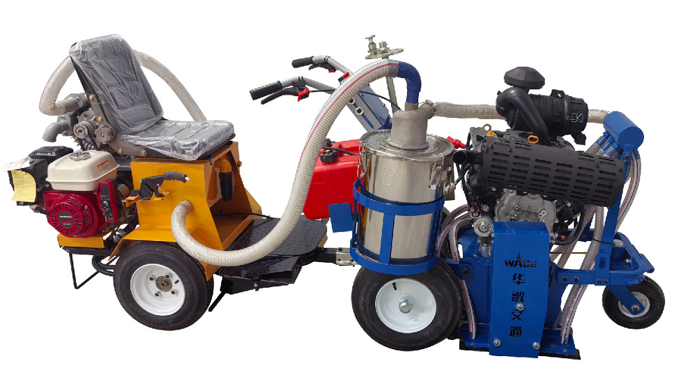 250mm Max Grinding Width Road Marking Removal Machine With PCD Grinding Head and Suction