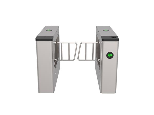 Small Swing Turnstile Parking Barrier Gate With Fingerprint Square Mechanical