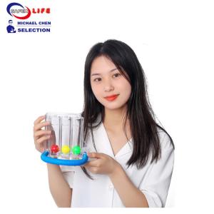 Quality Simulation Medical Training Supplies Equipment 3 Ball Spirometer Breathing Exerciser wholesale
