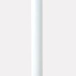 Round Anodized White 0.6mm Metal Pipe Curtain Rod