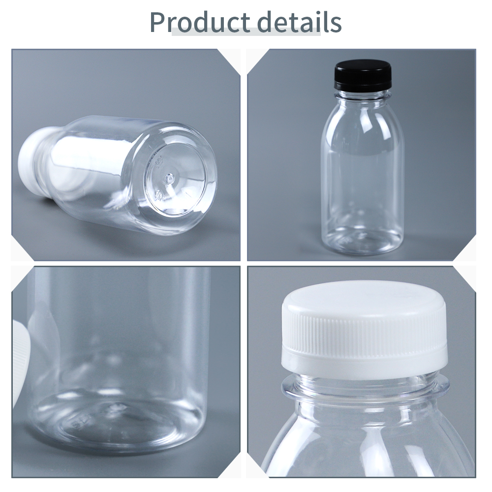 350ml 250ml Screw Top PET Plastic Bottles 134mm Height