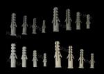 Wall Plastic Plug Anchor Expand Nails With Screw 5mm
