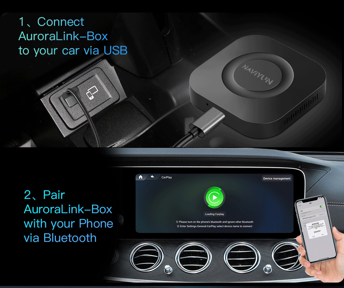 Upgrade to the Latest Technology Wireless CarPlay Ai Box for Volvo Ford Benz VW KIA