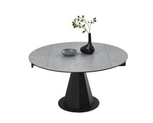 Quality Ceremic Extension Rotation Dining Table 3H Furniture 1350*(800+275*2)*750mm wholesale