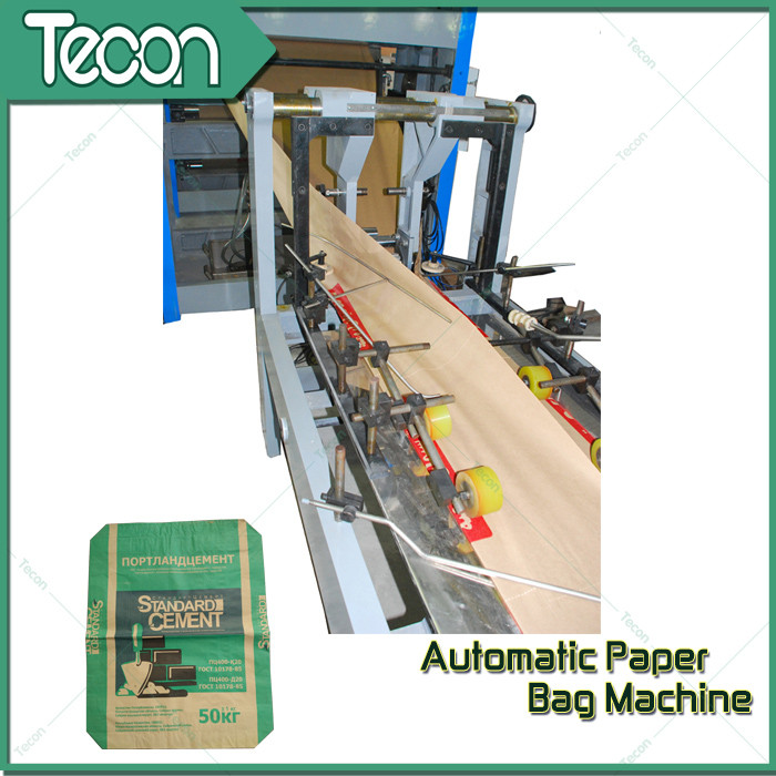 Bevel Gear Full Automatic Paper Bag Making Machine with Siemens Screen Control