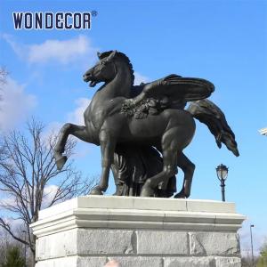 Quality Outdoor metal animal decoration large cast bronze Tianma statue wholesale