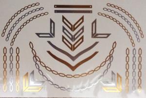 Quality Gold Foil Temporary Tattoos,custom gold tattoo sticker wholesale