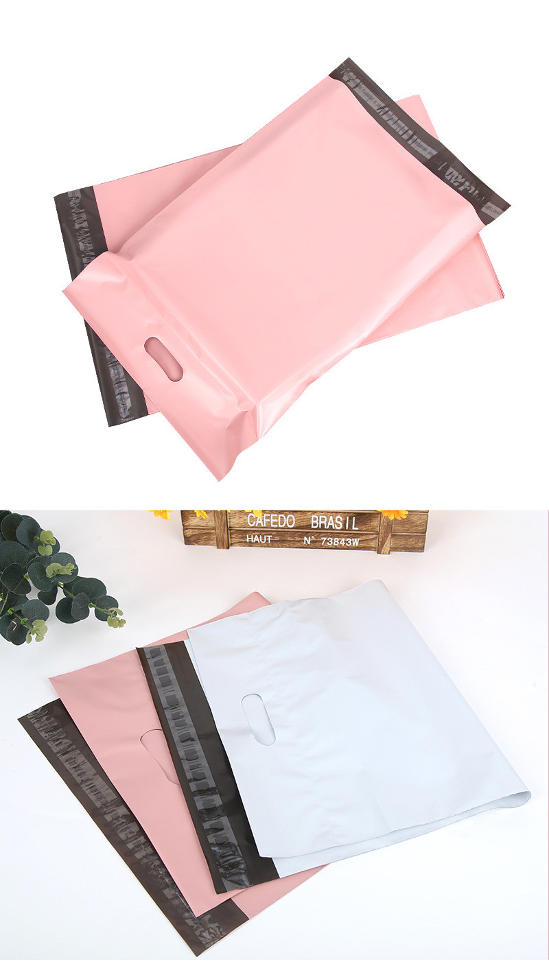 Pink PE Hand Bags Mailer Envelope Bags With Self Adhesive Closure Waterproof