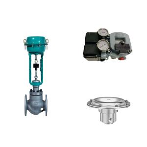 Quality Pneumatic Control Valve With Masoneilan SVI2-21123121 Positioner And Tescom 44-4600 Pressure Regulating Valve wholesale