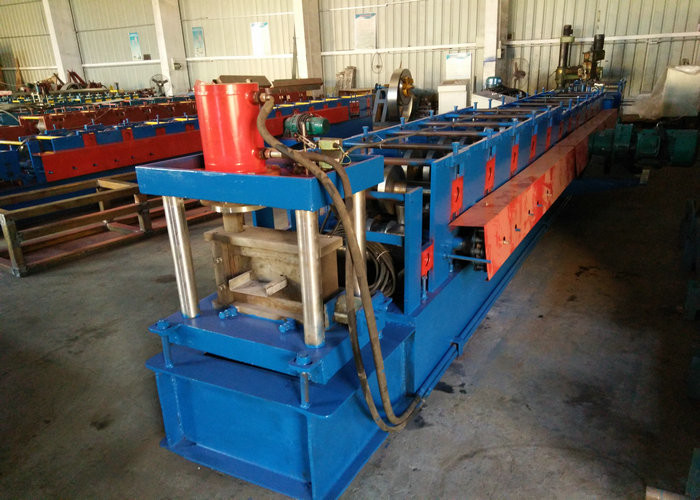 Box Beam Upright Roll Forming Machine Warehouse with Pressing Combine Device