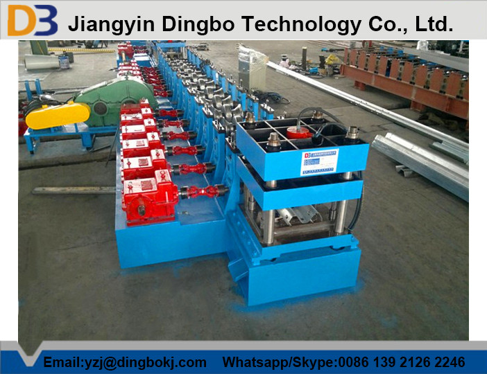 Steel Profile Expressway Guardrail Roll Forming Machine With Heavy Duty Gear Box