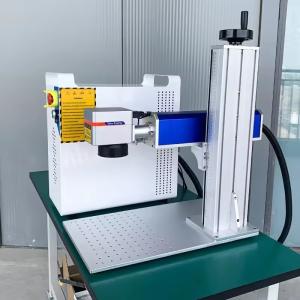 Quality 30kg Weight Advertising Industry Mini Split Fiber Laser Metal Marking Machine Pulsed Mode of Operation wholesale