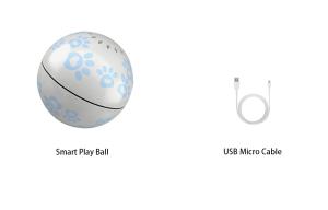 China USB Rolling Ball Cat Toy Smart Laser 5V Charger Durable Pet Toys 71mm Pointer on sale