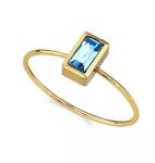 14K Gold Dipped Cubic Zirconia Crystal Ring OEM Rhinestone Ring