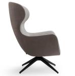 Designer Classic Furniture Fiberglass Lounge Chair Cloth Rotating Mad Joker