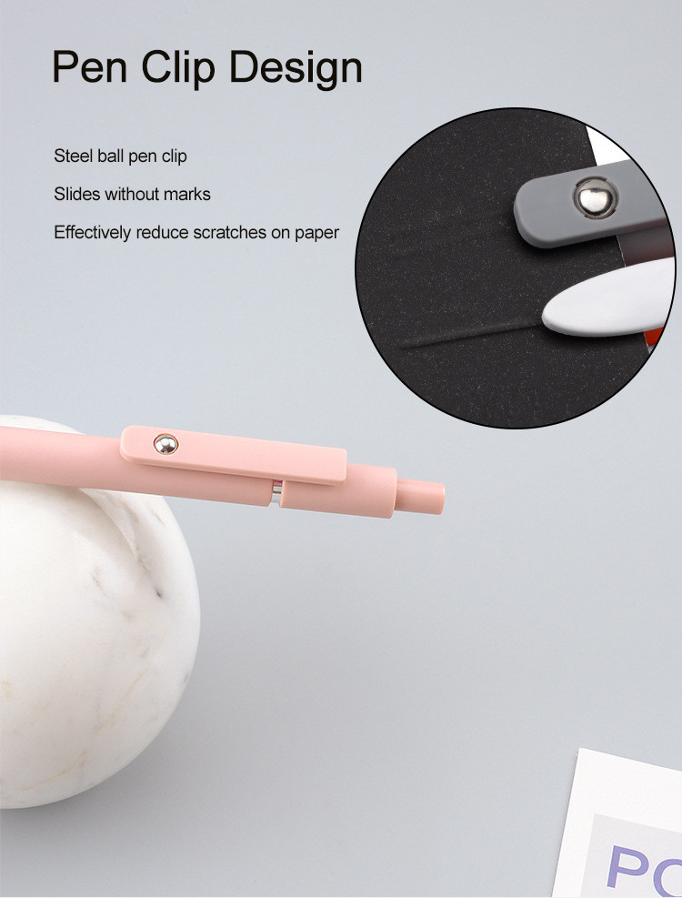 Creative Aesthetic Roller Ball Pen 0.5mm Fast Dry Fine Point Plastic Gel Pen