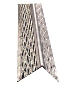 Quality Drywall 5mm Edge Aluminium Angle Bead Round Nose Metal With Diamond Mesh Wings wholesale