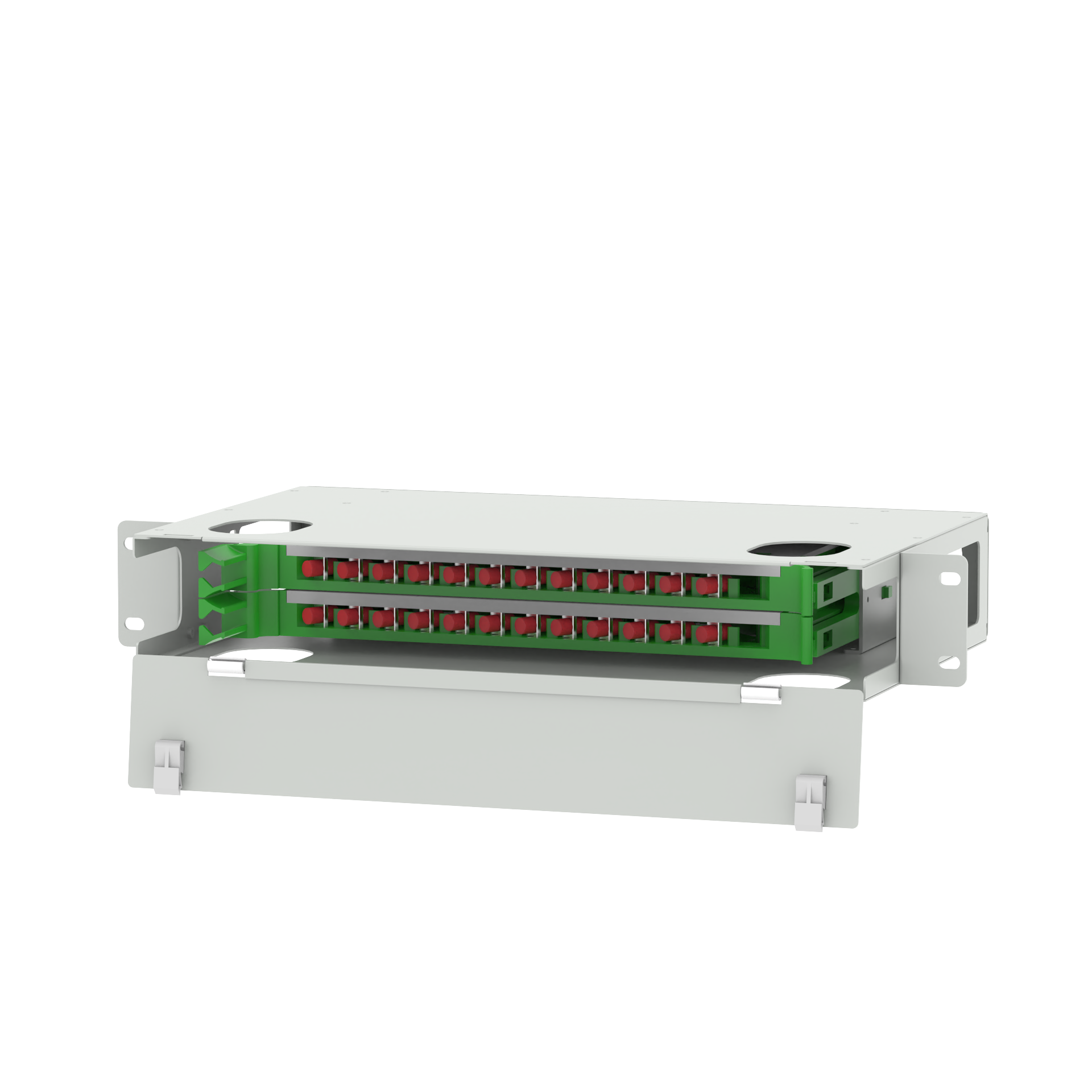 Data Center 24 Port FC Type Optic Fiber Distribution Patchpanel Fiber Optic Equipment FTTX