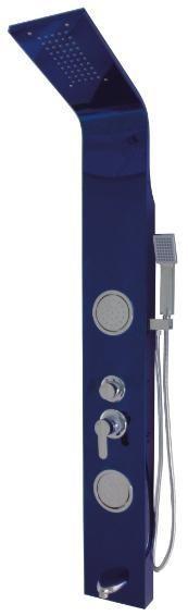 Blue Color Stainless Steel Shower Wall Panel Multi Functional Corrosion