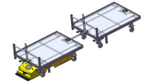 Quality Bidirectional 600kg AGV Autonomous Guided Vehicles Self Guided Vehicles wholesale