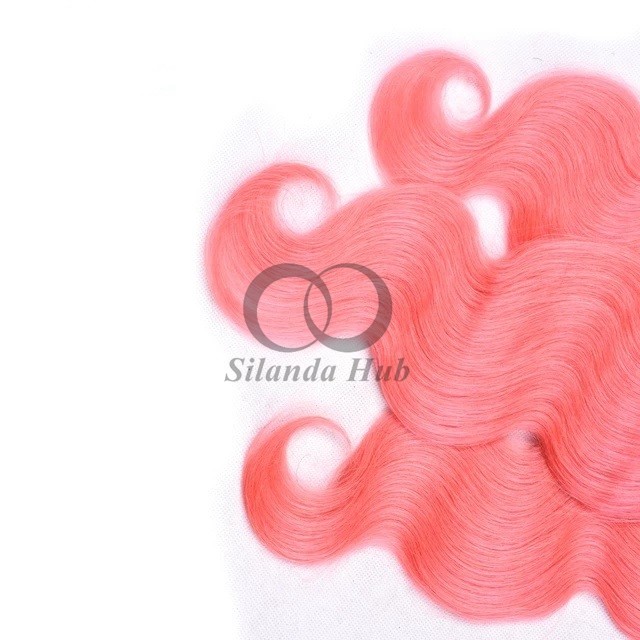 #T1B/Pink Body Wave Remy Human Hair Bundles Sew In Weave Bundles Brazilian Bundle Deals