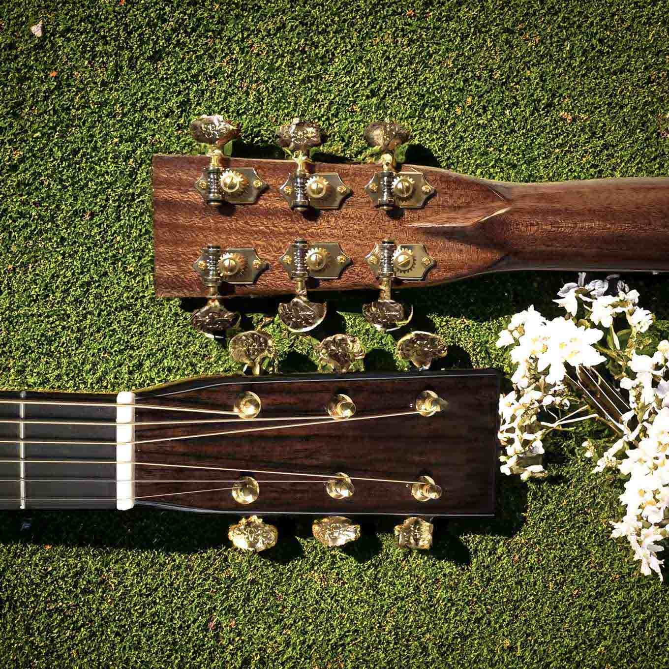 Custom GA Body SOLID WOOD Acoustic Guitar: SoliWood Masterpiece with Vintage Style