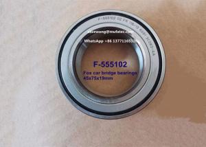 Quality F-555102.02 F-555102 Fox car bridge bearings double row ball bearings 45*75*19mm wholesale