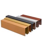 OEM Wood Grain Aluminium Strip Ceiling U Shaped For Commercial