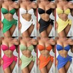 Special Fabric Three Piece Swimwear Bikini Ladies Swimsuit 3 Piece