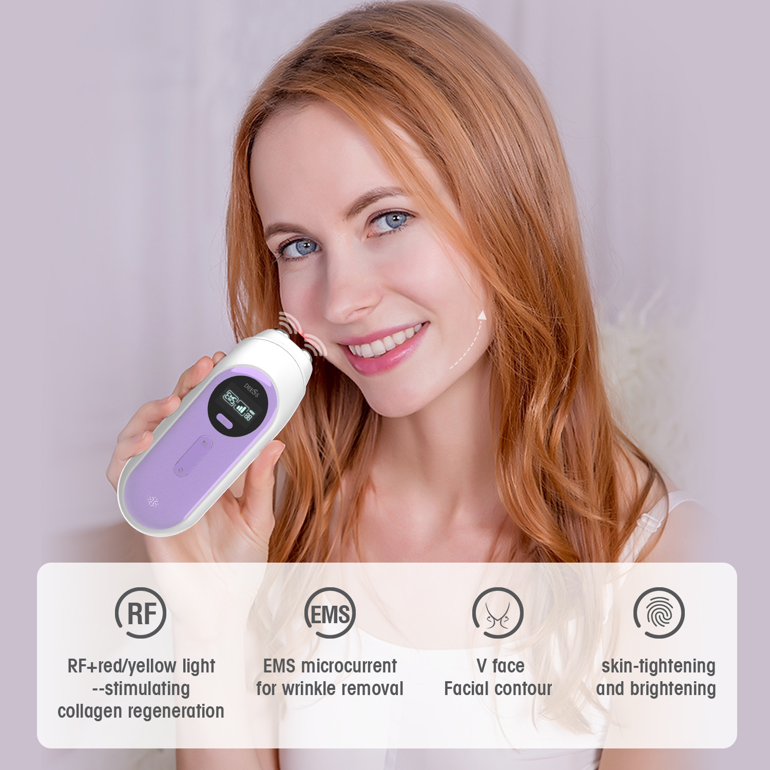 RoHS RF EMS Beauty Instrument DEESS Face Tightening Machine