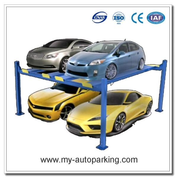 Hot Sale Low Price Four Post Double Car Parking Lift /Four Post Lift Double Wide