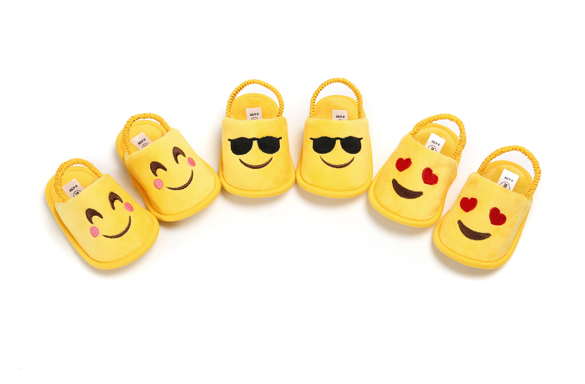 New fashion 2019 Flannel cute smile indoor prewalk boy girl crib baby sandals