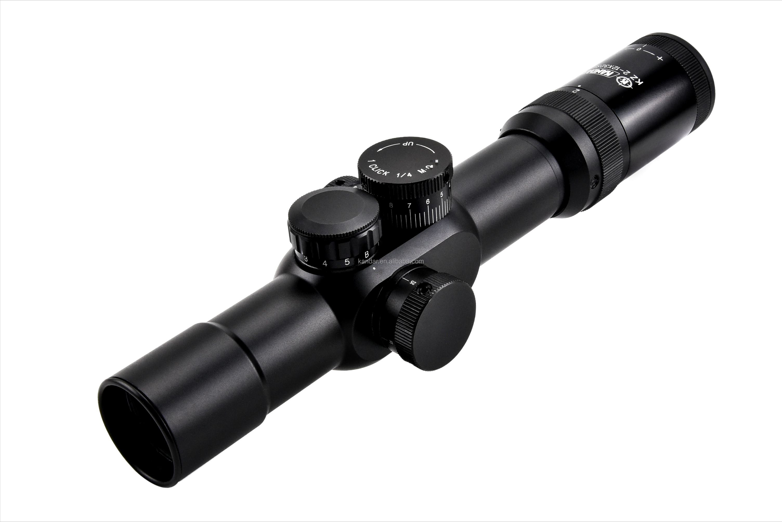 35mm KANDAR KZ 2-12x32 First Focal Plane Hunting Scope with Side Focus Glass Reticle